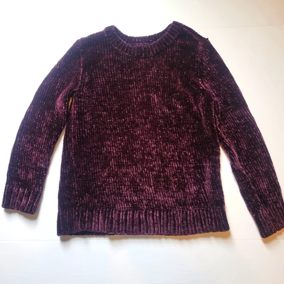 Orvis Sweaters Orvis Plum Chenille Sweater Small Poshmark